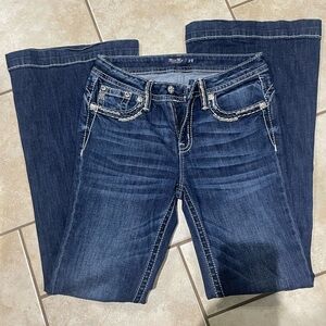 Miss Me Dark Blue Flare Jeans